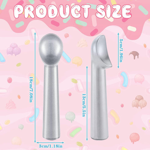 16 7 Inch Frozen Gejoy Pcs Ice Cream Scoop Nonstick Anti Freeze Ice Cream Scooper Aluminum Design Dessert Spoon