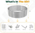 2x2x1 Pack 2, Utopia Home Galvanized Raised Garden Bed Kit Ft, Planter Box Round Raised Garden Beds Outdoor, Easy