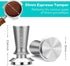 CASABREWS Espresso Tamper 51mm, Premium Calibrated Coffee Tamper with Spring Loaded, Flat Stainless Steel