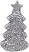 MARIPOSA DOTTY CHRISTMAS TREE NAPKIN WEIGHT | SILVER | HANDMADE IN MEXICO | RECYCLED SANDCAST ALUMINUM