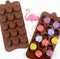 2PCS Non-Stick Candy Silicone Moulds, 15-Cavity Mini Flower Shape Molds for Chocolate Baking, Party & Wedding Gifts