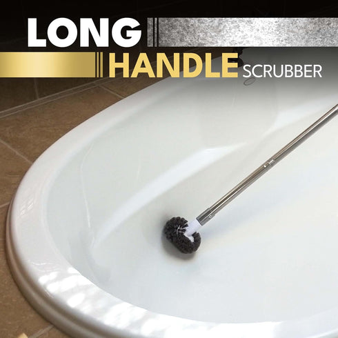 Tub and Shower Scrubber Brush with Long Handle Multipurpose Scrub Brush - Bathtub and Tile Cleaning Brush