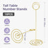 Table Number Holders 10Pcs - 8.75 Inch Tall Place Card Holders for Wedding Party Graduation Reception (Gold)
