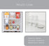 Smart Design Stacking Cabinet Shelf Rack - Extra Large 22 x 10 Inch - Steel Metal Wire Organizer for Kitchen