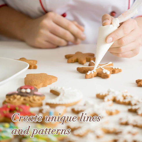 12 Inch Piping Bags Disposable, 100 Pastry Bags, Tipless Icing Frosting Bags for Cake, Cupcake, Cookie, Candy,