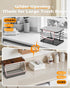 2 Pack 13/33 Stackable Extra Large Trash Bag Holder Under Sink, Wall Mounted Garbage Bag Dispenser Roll Holder
