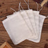 AKOAK 20 Pcs 4 x 3 Inches Muslin Drawstring Bags, Natural Unbleached Cotton Bags for Spice, Tea, Herbs