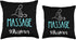 Massage Whisperer Relaxation Spa Masseur Chiropractor Throw Pillow, 16x16, Multicolor