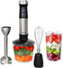 Megachef MC-158C 4 in 1 Multipurpose Immersion Hand Blender with Speed Control and Accessories, Silver