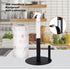 Stainless Steel Paper Towel Holder with Spray Bottle - One Hand Tear Stand for Kitchen Bathroom Countertop