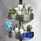 BREIS Corner Shower Caddy Suction Cup, 2 PCS No Drilling Shower Shelves