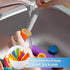 Wpunwen 6 Pcs Silicone Ice Pop Molds with Lids, Durable Reusable Popsicle Tubes for Kids, Multi-color