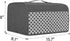 Yarwo 4 Slice Toaster Cover, Gray with Grid, Fits Most Long Slot Toasters, Pockets and Top Handle