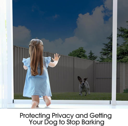 Coavas One Way Window Privacy Film, Heat Blocking Window Tint for Home, Non-Adhesive Anti-UV Covering