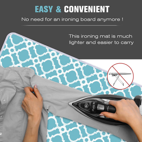 Ironing Mat - Portable Travel Ironing Pad, 28 x 24inch for Table Top of Washer, Dryer, and Countertop