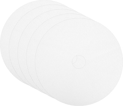 uxcell 13" Round Silicone Dehydrator Sheets, 5 Pcs Non-Stick Reusable Drying Mesh for Food Dehydrator