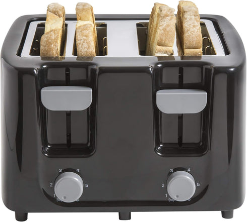 Continental Electric CE-TT029 Toaster, 4 Slice,Cool Touch, Black by Continental Electric