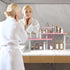 Homode Pink Bathroom Counter Organizer, 3 Tier Counter Shelf for Makeup, Dresser Table, Over Sink, Desktop