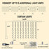 300 Dazzle Bright LED Curtain Lights, Plug in Fairy Curtain Lights for Bedroom, Christmas Hanging String Lights Outdoor