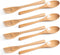 8Pcs Schima Wooden Utensil Set, Reusable Handmade Natural Wooden Cutlery, Eco-Friendly Wooden Spoons and Forks for