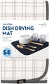 S&T INC. Dish Drying Mat, Highly Absorbent Microfiber Kitchen Counter Pad for Dishes, Utensils, Pots and Pans, Large