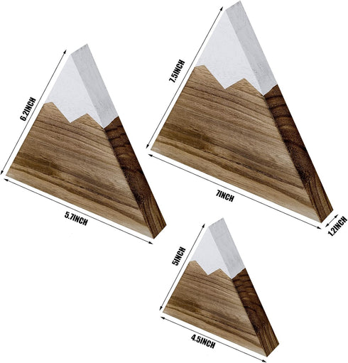 Maitys 3 3 Pcs Size Mountain Shelf Decor Mountain Wooden Sign Farmhouse Wood Adventure Sign Woodland Nursery Decor