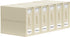 SheetCube 6 Pack Bed Sheet Organizers and Storage, Foldable Linen Closet Organizer with Window and Label, Beige