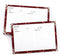 Ring Binder Depot Recipe Cards Lined with Maroon and White Design 4 x 6 Inch on Premium Thick Card Stock (Pack of 50)