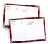 Ring Binder Depot Recipe Cards Lined with Maroon and White Design 4 x 6 Inch on Premium Thick Card Stock (Pack of 50)