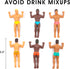NPW Drinking Buddies Drink Markers, Wine Glass Charms, 6 Count, Novelty Gifts for Parties