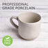 Bosmarlin Large Stoneware Speckled Coffee Mug - Big Ceramic Tea Cup, 17 Oz, Dishwasher and Microwave Safe (White, 1)