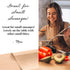 Tuuli Kitchen Beechwood Cutting Board, 37 x 5.5 cm, Oil Coated Charcuterie Board, Salami Wooden Design