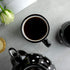 City to Cottage Handmade Extra Large Black and White Polka Dot Ceramic Mug, 17.5oz/500ml | Unique Pottery Gift for Tea
