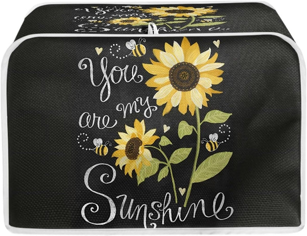 Sunflower Toaster Cover, Kitchen Small Appliance Cover, Waterproof Grill Bakeware Cover, Keep Toaster Away from Dust