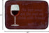 Caroline's Treasures SB3068DDM The Best Wines Are the Ones We Drink with Friends Dish Drying Mat, Absorbent Pad for
