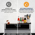 6 Silicone Magnetic Over the Stove Shelf for Back of Stove - Magnetic Stove Top Shelf and Over Stove Shelf, Over Oven