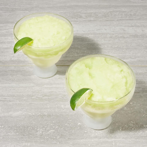 Host Glass Freeze Insulated Gel Chiller, Double Wall Frozen Cocktail Cups, Set of 2