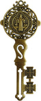 Angelitos de Mexico Big Saint Benedict Key for Home Protection Wall Decor to Hang on Door