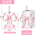 Countertop JarThenaAMCS Valentine's Day Trendy Bow Paper Towel Holder Cute Pink Bow Knot Kitchen Decor Accessories