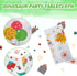2 Pack Dinosaur Graduation Tablecloths, Dino Table Cover for Birthday, Kindergarten Preschool Grad, 52" X 87"