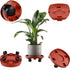 3 Packs 13" Large Plant Caddy with Wheels Rolling Plant Stands Heavy-duty Plastic Plant Roller Base Pot Movers Plant