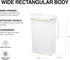 LocknLock Aqua Fridge Door Water Jug with Handle, BPA Free Plastic Pitcher with Flip Top Lid, 2 Quarts, Ivory