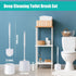 12 Sets Set 14.57 Roshtia Toilet Brush and Holder for Bathroom Toilet Bowl Brush Scrubber with Caddy for Deep Cleaning