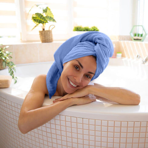QUBA LINEN 100% Towels-27x54inch 6 Pack Cotton Bath - Shower Towels - Light Weight, Ultra Absorbent Towels for Bathroom
