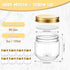 60 3 oz Tanlade Pcs Clear Plastic Jars with Lids Wide Mouth Mason Jars Mini Storage Containers Bulk for Herb Jelly