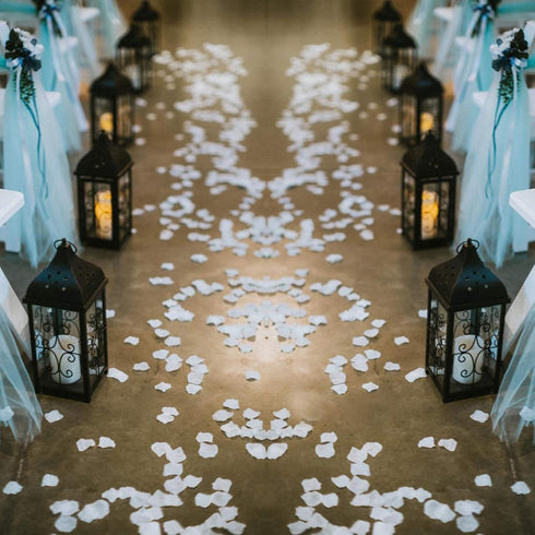 1000 Pcs White Artificial Silk Rose Petals for Wedding Party Decoration