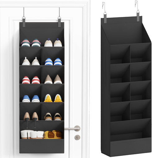 Lifewit 6 Tier Over the Door Shoe Organizer with 11 Large Deep