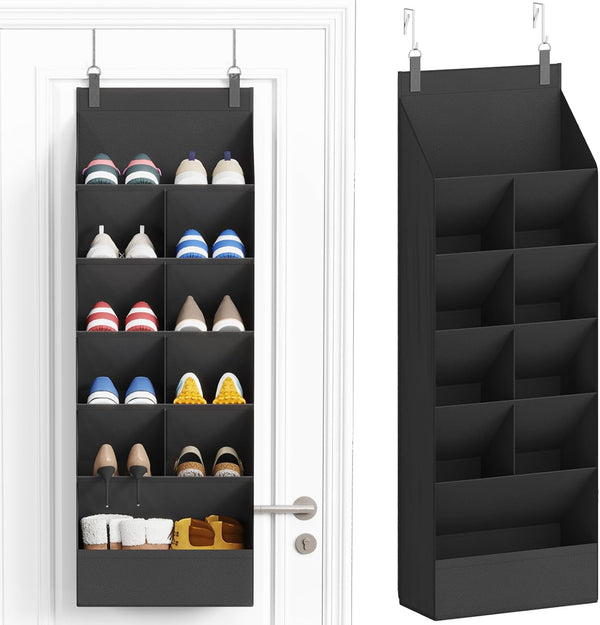 Lifewit 6 Tier Over the Door Shoe Organizer with 11 Large Deep