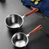 Stainless Steel Saucepan, Non-Stick Multipurpose Sauce Pan with Pour Spout and Wood Handle for Cooking Heating