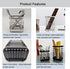 Cutlery Drainer, Stainless Steel Utensil Holder Sink Caddy, Rust Proof Kitchen Sink Organizer for Counter (Black)